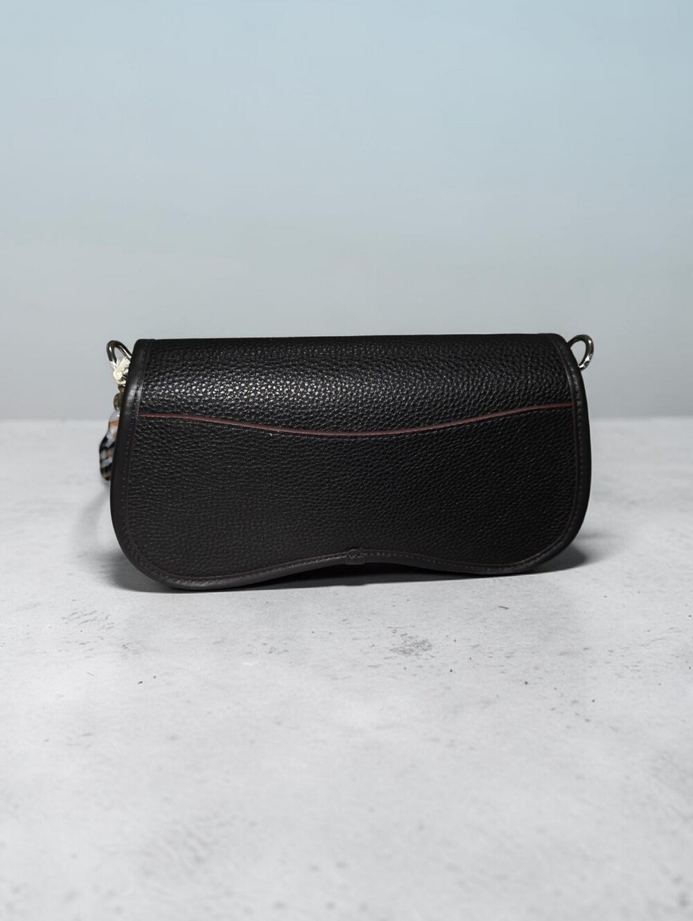 Coach Coachtopia Nwt Wavy Dinky Black Leather Shoulder Crossbody Bag - Picture 3 of 12
